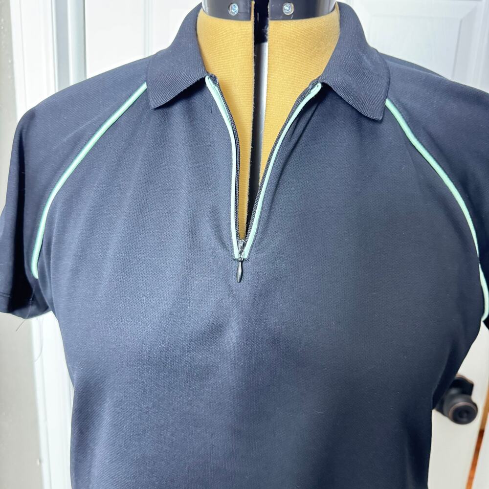 EP Pro Tour Dry Golf Polo Shirt XL 1/4 Zip Performance Raglan Short Sleeve - Picture 6 of 13